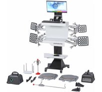 Стенд сход-развал NORDBERG 3D модель для ям и подъемников, серый C803 (7015)