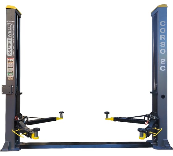 Подъемник KraftWell г/п 4 т. с анкерами и проставками арт. CORSO 2C/220 1