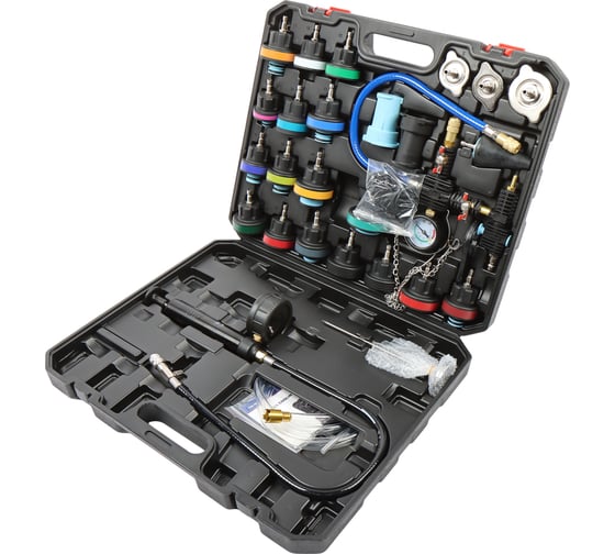 Набор для тестирования герметичности системы охлаждения LIGE 28 предметов, в кейсе LG-14407 1