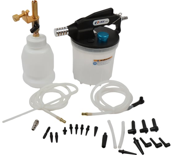 Пневматический насос для замены тормозной жидкости LIGE 2л, 1000 куб/см, 1/4" 40-170psi LG-14005 1