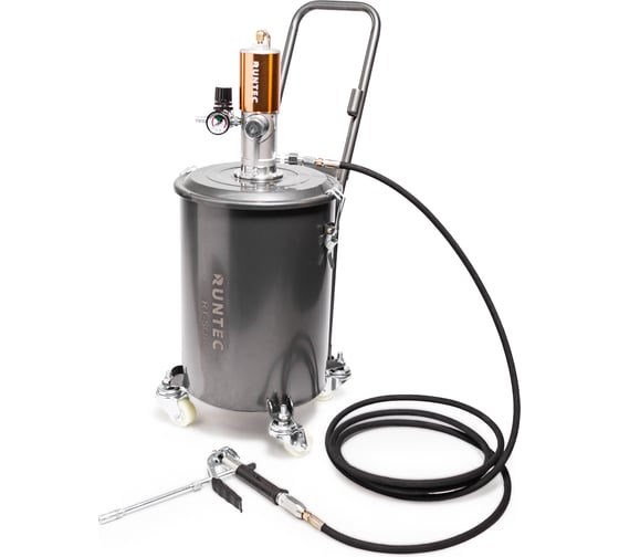 Солидолонагнетатель с пневмоприводом и баком RUNTEC 20 л RT-SO22 1