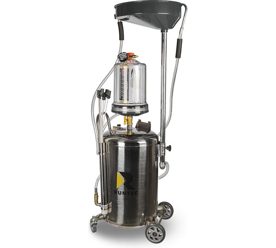 Установка для слива масла RUNTEC с колбой и щупами 80 л RT-SS0582 1