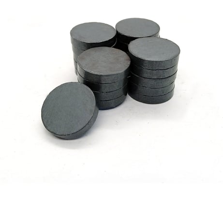 Магнит Проф-Магнит диск 15x3мм, 20шт. Ферритовый D15х3 Y35