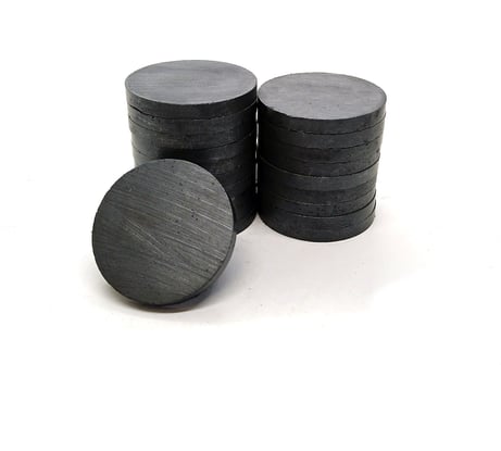 Магнит Проф-Магнит диск 25x3мм, 20шт. Ферритовый D25x3 Y35