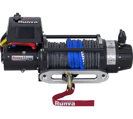 Автомобильная электрическая лебёдка RUNVA 12V 9500 lbs 4350 кг влагозащищенная EWB9500USR