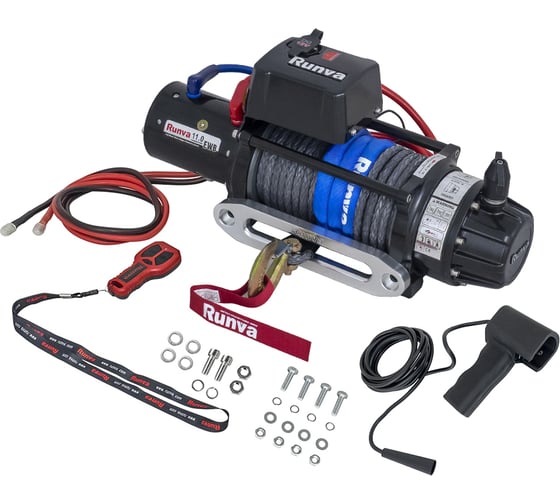 Автомобильная электрическая лебёдка RUNVA 12V 11000 lbs 5000 кг EWB11000SSR