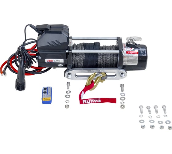 Автомобильная электрическая лебёдка RUNVA 12V Magnum 12000 lbs 5443 кг EWD12000FSR