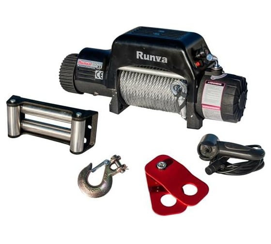 Автомобильная электрическая лебёдка RUNVA 12V 13500 lbs 6136 кг 13.5XF