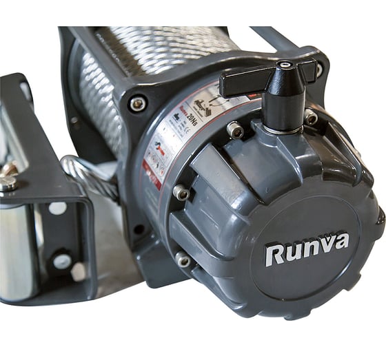Автомобильная электрическая лебёдка RUNVA 12V 20000 lbs влагозащищенная EWB20000U