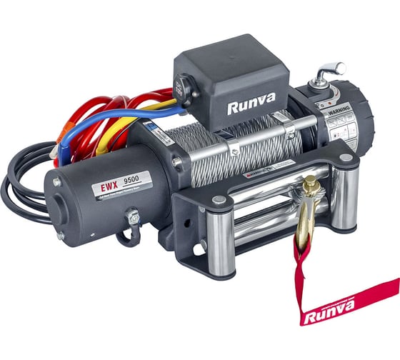 Автомобильная электрическая лебёдка RUNVA 12V 9500 lbs 4350 кг EWX9500S