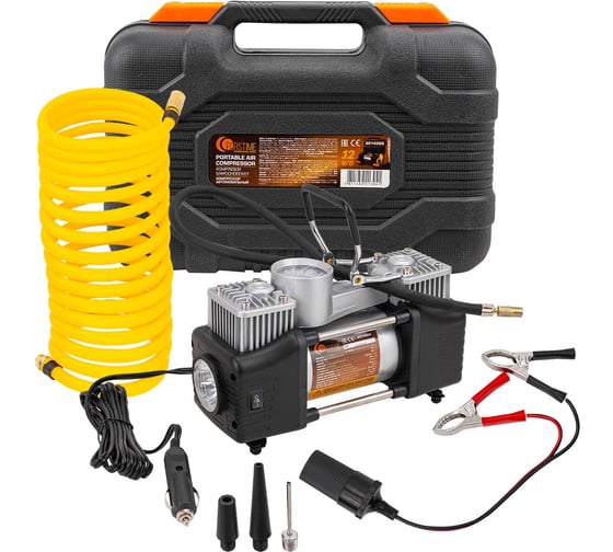 Компрессор автомобильный FORSTIME 12V, производительность 65л/мин FT-2014360(63194) 1