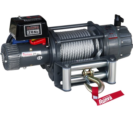 Электрическая лебёдка RUNVA 24V 20000 lbs влагозащищенная EWB20000S24V 1