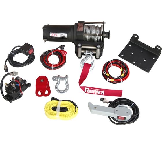 Электрическая лебёдка RUNVA 12V 3000A lbs 1361 кг EWX3000A