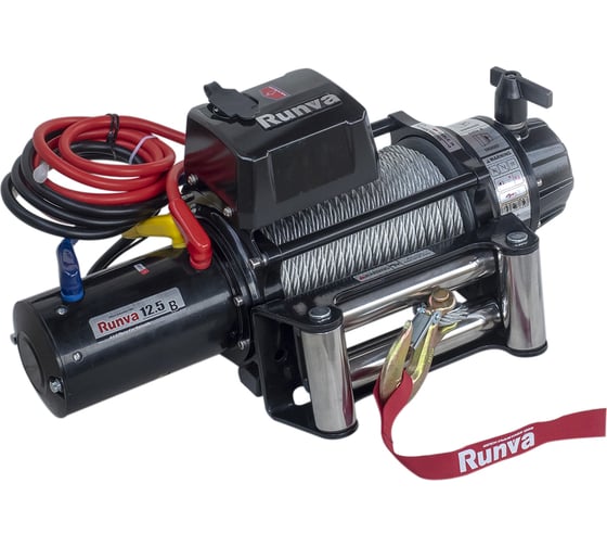 Электрическая лебёдка RUNVA 24V 12500 lbs 5670 кг влагозащищенная EWB12500S24V