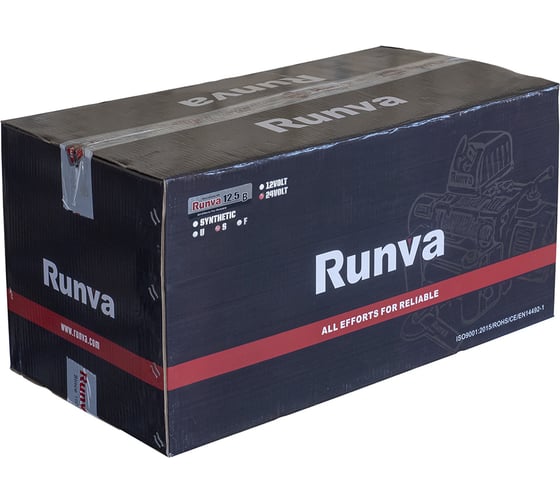 Электрическая лебёдка RUNVA 24V 12500 lbs 5670 кг влагозащищенная EWB12500S24V