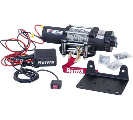Электрическая лебёдка RUNVA 12V 4500A lbs EWT4500A