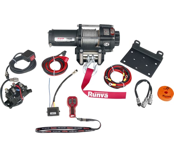 Электрическая лебёдка RUNVA 12V 3500A lbs 1588 кг EWP3500A