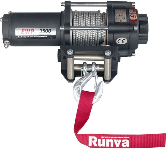 Электрическая лебёдка RUNVA 12V 3500A lbs 1588 кг EWP3500A