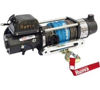 Электрическая лебёдка RUNVA двухскоростная 12V 10000 lbs 4500 кг синтетический трос EWD10000USR