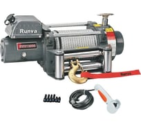 Электрическая лебёдка RUNVA индустриальная 24V 12000 lbs 5443 кг EWN12000U24V