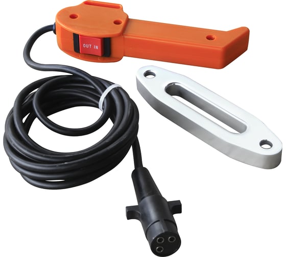 Электрическая лебёдка RUNVA 12V 4500 lbs 2040 кг синтетический трос EWX4500USR