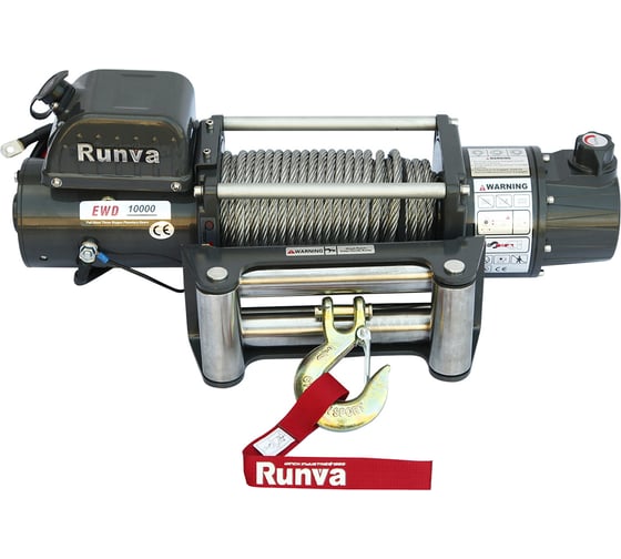 Электрическая лебёдка RUNVA двухскоростная 12V 10000 lbs 4500 кг EWD10000U