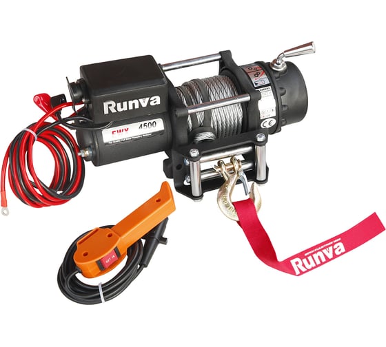 Электрическая лебёдка RUNVA 12V 4500 lbs 2040 кг EWX4500U