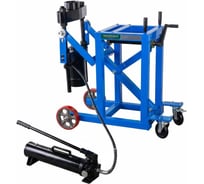 Съемник гидравлический Rockforce выпрессовщик шкворней с тележкой, грузовых авто 75т, с гидравлическим насосом и комплектом надставок RF-C1339(29915)