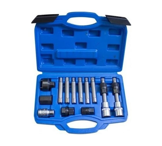 Набор для снятия шкивов генераторов Forsage 1/2" биты, в кейсе 49900 F-922G8