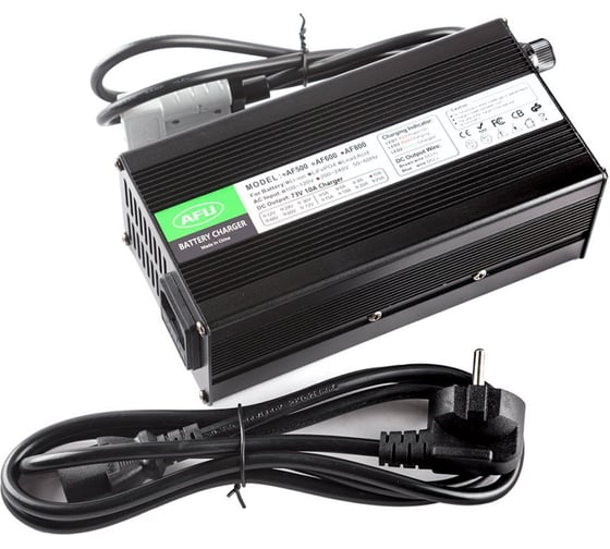 Зарядное устройство RUTRIKE интеллектуальное для LiFePo4 аккумуляторов 60V50AH (10А) AF800 SB50 025130 1