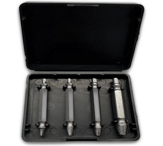 Набор двухсторонних винтовых экстракторов Turbosky DE-1 ( silver) 4шт 762 1