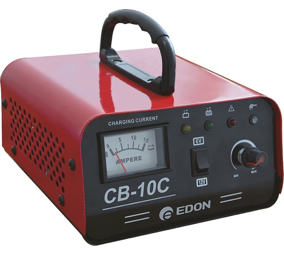 Зарядное устройство аккумулятора EDON CB-10C (1А; 6В; 7,4-7,8В_12В;14,8-15,2В; 2.5-10А; 10-150Ач) 40531 1