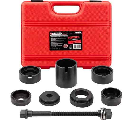 Набор инструментов для замены сайлентблоков Forsage BENZ 8 предметов (W220,211,203), в кейсе F-927T1A(18744) 1