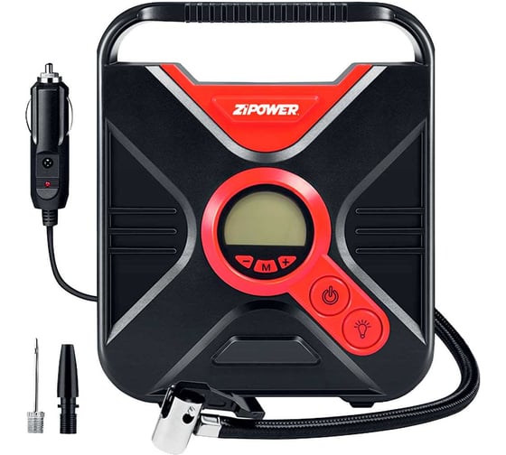 Автомобильный компрессор с цифровым манометром Zipower 25 л/мин, 120 Вт, 7 атм, 10 А, 12 В PM6543 1