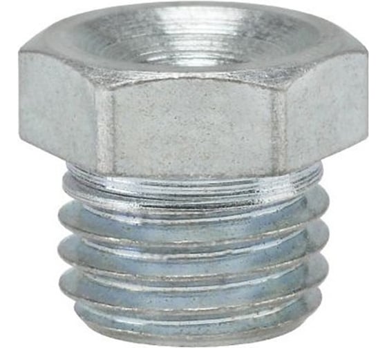 Пресс-масленка (тавотница) воронкообразная резьбовая D1 M8 x 1 прямая (180) оцинкованная сталь 011402-10 1