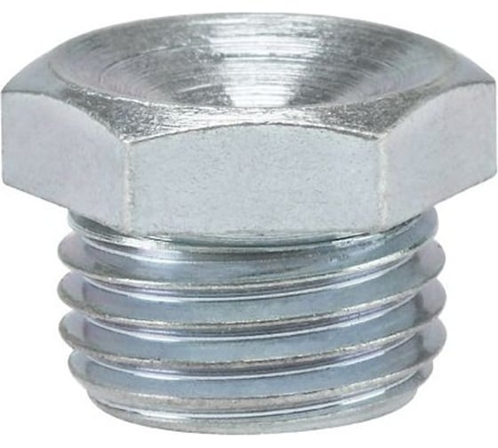 Пресс-масленка (тавотница) воронкообразная резьбовая D1 M10 x 1 прямая (180) оцинкованная сталь 011403-10 1