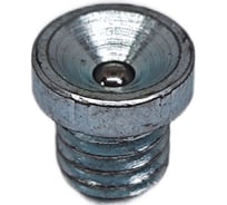 Воронкообразная резьбовая пресс-масленка (тавотница) MasloSmenka D1 M6 x 1 прямая (180) комплект 10 шт. оцинкованная сталь 011401-10