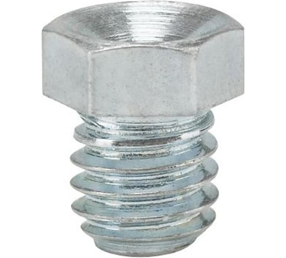 Пресс-масленка (тавотница) воронкообразная резьбовая D1 M6 x 1 прямая (180) оцинкованная сталь 011401-10 1