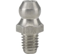 Пресс-масленка прямая MasloSmenka нержавеющая сталь AISI304 H1 M5x0,8, комплект 10 шт, Европейский стандарт DIN71412, 010706-10