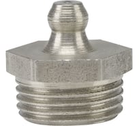 Пресс-масленка прямая MasloSmenka нержавеющая сталь AISI304 H1 M12x1, комплект 10 шт, Европейский стандарт DIN71412, 010711-10