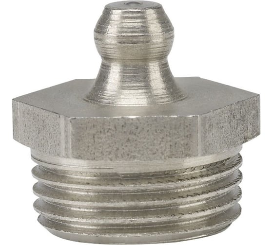 Пресс-масленка прямая MasloSmenka нержавеющая сталь AISI304 H1 M12x1, комплект 10 шт, Европейский стандарт DIN71412, 010711-10 1