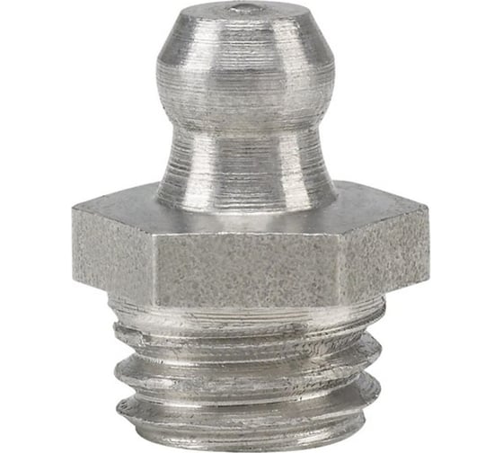 Пресс-масленка прямая MasloSmenka H1 M10x1,5 комплект 10 шт нержавеющая сталь AISI304 Европейский стандарт DIN71412 010710-10 1