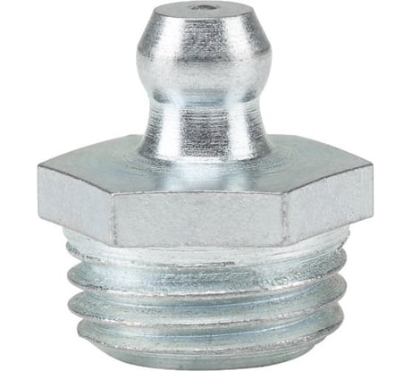 Пресс-масленка прямая MasloSmenka R1/4 NPT (1/4-18) 10 шт, оцинкованная сталь, Европейский стандарт DIN71412 010121-10