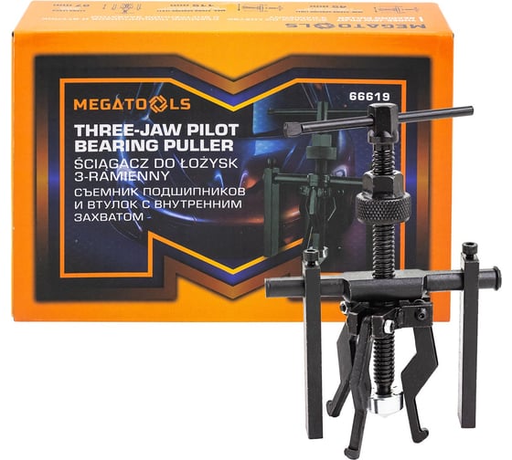 Съемник подшипников и втулок с внутренним захватом MEGATOOLS диапазон захвата 13-38 мм, MT-66619(61756) 1