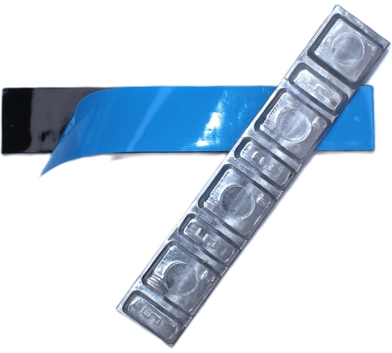 Грузики балансировочные R2R самоклеящиеся 19 мм штампованный свинец 50 шт 6010-СК19-50-М 1