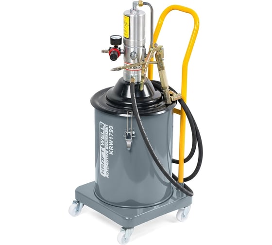 Нагнетатель солидола с пневмоприводом KraftWell 20 л KRW1799.PN 1