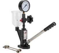 Стенд для проверки дизельных форсунок с манометром и резьбовыми адаптерами-переходниками FORSTIME FT-905G13 (63586)