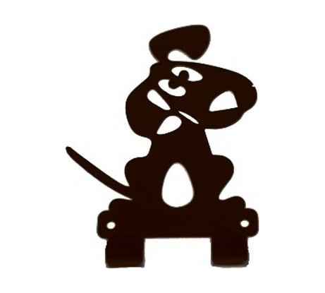 Крючок АВТОЭЛЕКТРИКА Задумчивый пёс коричневый 00-00000659