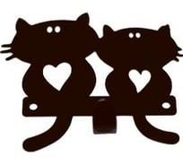 Крючок АВТОЭЛЕКТРИКА Кошки друзья коричневый 00-00000647