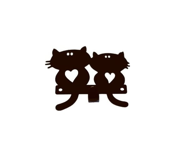Крючок АВТОЭЛЕКТРИКА Кошки друзья коричневый 00-00000647